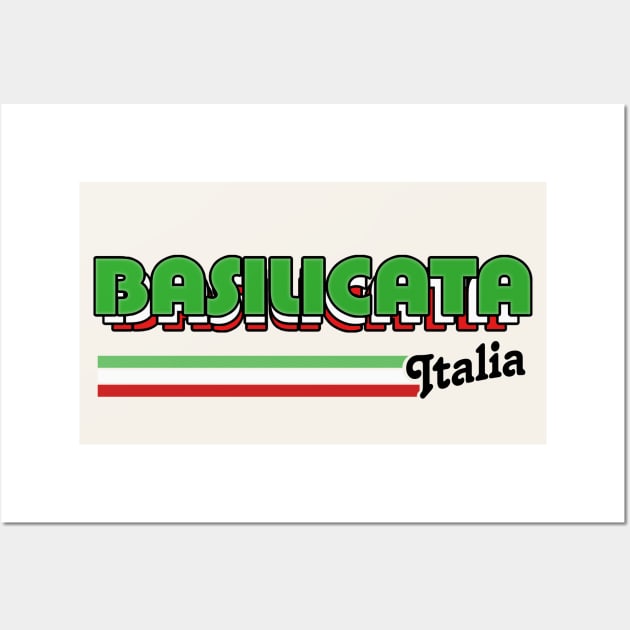 Basilicata // Italia Typography Region Design Wall Art by DankFutura